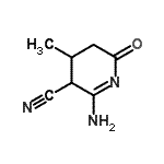 CAS#: 851322-16-2， 2-Amino-4-methyl-6-oxo-3,4,5,6-tetrahydro-3-pyridinecarbonitrile