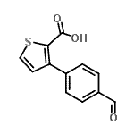 CAS#: 851340-17-5， 3-(4-Formylphenyl)-2-thiophenecarboxylic acid