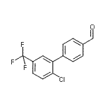 结构式 CAS# 851340-77-7, 4-[2-氯-5-(三氟甲基)苯基]苯甲醛