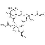 CAS#: 85136-62-5， 2-[(Acryloyloxy)methyl]-2-{[({3-[({2,2-bis[(acryloyloxy)methyl]butoxy}carbonyl)amino]-3,5,5-trimethylcyclohexyl}carbamoyl)oxy]methyl}butyl acrylate