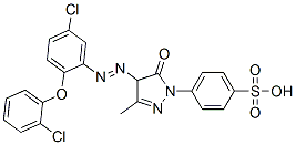 CAS#: 85136-65-8， 4-[4-[[5-Chloro-2-(2-Chlorophenoxy)Phenyl]Azo]-4,5-Dihydro-3-Methyl-5-Oxo-1H-Pyrazol-1-Yl]Benzenesulphonic Acid