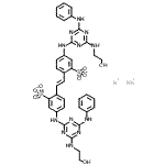 CAS#: 85187-70-8， Potassium sodium 2,2'-[(E)-1,2-ethenediyl]bis[5-({4-anilino-6-[(2-hydroxyethyl)amino]-1,3,5-triazin-2-yl}amino)benzenesulfonate] (1:1:1)