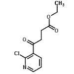 结构式 CAS# 852063-32-2, 乙基4-(2-氯-3-吡啶基)-4-氧代丁酸酯