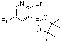 structure of CAS# 852228-17-2, 2,5-Dibromopyridine-3-Boronic Acid Pinacol Ester;2,5-Dibromo-3-(4,4,5,5-Tetramethyl-1,3,2-Dioxaborolan-2-Yl)Pyridine;REF DUPL: 2,5-Dibromopyridine-3-Boronic Acid Pinacol Ester;2,5-DIBROMOPYRIDINE-3-BORONIC ACID PINACOL ESTER