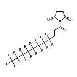 CAS#: 852527-45-8， 1-(4,4,5,5,6,6,7,7,8,8,9,9,10,10,11,11,11-Heptadecafluoroundecanoyl)-2,5-pyrrolidinedione