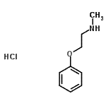 结构式 CAS# 85262-76-6, N-甲基-2-苯氧基乙胺盐酸盐(1:1)