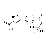 CAS#: 852816-01-4， 5-(4-{[(2-Methyl-2-propanyl)oxy]carbonyl}phenyl)-1H-pyrazole-3-carboxylic acid
