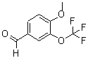 结构式 CAS# 853771-90-1, 4-甲氧基-3-(三氟甲氧基)苯甲醛