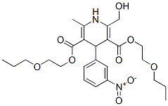 CAS#: 85387-12-8， Bis(2-Propoxyethyl) 2-(Hydroxymethyl)-6-Methyl-4-(3-Nitrophenyl)-1,4-Dihydropyridine-3,5-Dicarboxylate
