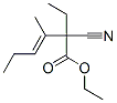 CAS 登录号：85392-13-8， 2-氰基-2-乙基-3-甲基己-3-烯酸乙酯