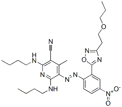 CAS#: 85392-22-9， 2,6-Bis(Butylamino)-4-Methyl-5-[[4-Nitro-2-[3-(2-Propoxyethyl)-1,2,4-Oxadiazol-5-Yl]Phenyl]Azo]Nicotinonitrile