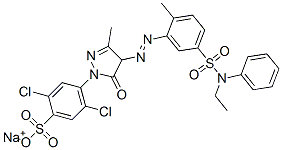 CAS#: 85455-43-2， Sodium 2,5-Dichloro-4-[4-[[5-[(Ethylphenylamino)Sulphonyl]-O-Tolyl]Azo]-4,5-Dihydro-3-Methyl-5-Oxo-1H-Pyrazol-1-Yl]Benzenesulphonate