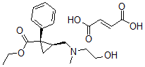 CAS#: 85467-28-3， Ethyl (1R,2S)-2-[(2-Hydroxyethyl-Methyl-Amino)Methyl]-1-Phenyl-Cyclopropane-1-Carboxylate But-2-Enedioic Acid