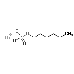 CAS#: 85480-29-1， Sodium hexyl hydrogen phosphate