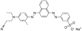CAS#: 85536-95-4， Sodium 3-[[4-[[4-[(2-Cyanoethyl)Ethylamino]-O-Tolyl]Azo]-1-Naphthyl]Azo]Benzenesulphonate