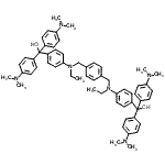 CAS 登录号：85586-75-0， {1,4-亚苯基二[亚甲基(乙基亚胺)-4,1-亚苯基]}二{二[4-(二甲基氨基)苯基]甲醇}