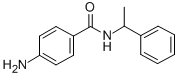 structure of CAS# 85592-75-2, 4-Amino-N-(1-Phenylethyl)Benzamide;A3043/0128442;(+-)-4-Amino-N-(1-Phenylethyl)Benzamide;Benzamide, 4-Amino-N-(1-Phenylethyl)-, (+-)-