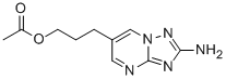 结构式 CAS# 85599-38-8, 3-(2-氨基[1,2,4]三唑并[1,5-a]嘧啶-6-基)丙基乙酸酯