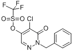 CAS 登录号：856250-49-2， 1,1,1-三氟-甲烷磺酸 5-氯-1,6-二氢-6-氧代-1-(苯基甲基)-4-哒嗪基酯