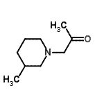 structure of CAS# 856286-98-1, 1-(3-Methyl-1-piperidinyl)acetone;1-(3-methyl-1-piperidinyl)acetone;1-(3-Methylpiperidin-1-yl)acetone;1-(3-Methyl-piperidin-1-yl)-propan-2-one