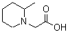 structure of CAS# 856437-61-1, (2-Methyl-1-piperidinyl)acetic acid;(2-Methyl-piperidin-1-yl)-acetic acid;1-PIPERIDINEACETICACID, 2-METHYL-;2-(2-methylpiperidyl)acetic acid