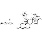 CAS#: 85650-69-7， Ethyl 17-Hydroxy-11alpha-(Mesyloxy)-16beta-Methylpregna-1,4-Diene-3,20-Dione 21-Carbonate