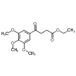 structure of CAS# 856811-67-1, Ethyl 4-oxo-4-(3,4,5-trimethoxyphenyl)butanoate;Ethyl 4-(3,4,5-trimethoxyphenyl)-4-oxobutanoate
