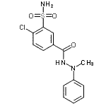 CAS#: 85683-41-6， 2-Chloro-5-[(2-methyl-2-phenylhydrazino)carbonyl]benzenesulfonamide