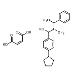 CAS#: 85689-97-0， (4-Cyclopentylphenyl)[methyl(1-phenylethyl)amino]methanol (2Z)-2-butenedioate (1:1)