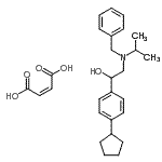 CAS#: 85689-98-1， 2-[Benzyl(isopropyl)amino]-1-(4-cyclopentylphenyl)ethanol (2Z)-2-butenedioate (1:1)