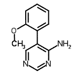 CAS#: 856974-25-9， 5-(2-Methoxyphenyl)-4-pyrimidinamine