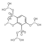 CAS#: 85721-07-9， ((4-((Dihydroxybismuthino)oxy)-2-((hydroxyiodobismuthino)oxy)-1,3-phenylene)bis(sulphonyloxy))bis(dihydroxybismuthine)