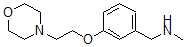 结构式 CAS# 857284-10-7, N-甲基-3-[2-(4-吗啉基)乙氧基]-苯甲胺
