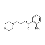 structure of CAS# 857486-15-8, 2-Amino-N-[2-(4-morpholinyl)ethyl]benzamide;(2-aminophenyl)-N-(2-morpholin-4-ylethyl)carboxamide;2-amino-N-[2-(4-morpholinyl)ethyl]benzamide;2-amino-N-[2-(morpholin-4-yl)ethyl]benzamide
