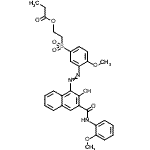 CAS#: 85750-19-2， 2-{[3-({2-Hydroxy-3-[(2-methoxyphenyl)carbamoyl]-1-naphthyl}diazenyl)-4-methoxyphenyl]sulfonyl}ethyl propionate