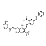 CAS#: 85750-23-8， 2-({7-[(3-Aminobenzoyl)amino]-1-hydroxy-3-sulfo-2-naphthyl}diazenyl)-5-(phenyldiazenyl)benzoic acid