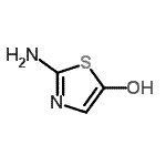 structure of CAS# 857969-56-3, 2-Amino-1,3-thiazol-5-ol;5-THIAZOLOL, 2-AMINO-