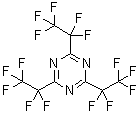 结构式 CAS# 858-46-8, 2,4,6-三(全氟乙基)-S-三嗪