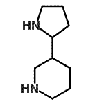 structure of CAS# 858262-19-8, 3-(2-Pyrrolidinyl)piperidine;2-(3-Piperidino)pyrrolidine;2-(3-Piperidinyl)pyrrolidine;3-(2-Pyrrolidino)piperidine