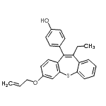 CAS#: 85850-86-8， 4-[7-(Allyloxy)-11-ethyldibenzo[b,f]thiepin-10-yl]phenol