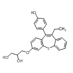 CAS#: 85850-94-8， 3-{[10-Ethyl-11-(4-hydroxyphenyl)dibenzo[b,f]thiepin-3-yl]oxy}-1,2-propanediol