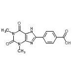CAS#: 85872-58-8， 4-(1,3-Dimethyl-2,6-dioxo-2,3,6,9-tetrahydro-1H-purin-8-yl)benzoic acid