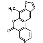 CAS#: 85878-63-3， 7-Methyl-5H-furo[3',2':6,7]chromeno[3,4-c]pyridin-5-one