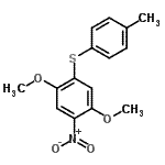 CAS#: 85896-13-5， 1,4-Dimethoxy-2-[(4-methylphenyl)sulfanyl]-5-nitrobenzene