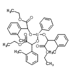 CAS#: 85905-73-3， Ethyl 4-[2-ethoxy-1-(2-methylphenyl)-2-oxoethoxy]-2,6-bis(2-methylphenyl)-7-oxo-4-phenyl-3,5,8-trioxa-4-siladecan-1-oate