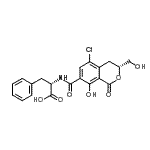 CAS#: 85911-04-2， N-{[(3R)-5-Chloro-8-hydroxy-3-(hydroxymethyl)-1-oxo-3,4-dihydro-1H-isochromen-7-yl]carbonyl}-L-phenylalanine