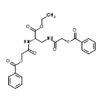 CAS#: 85916-30-9， Ethyl N-[(benzoylsulfanyl)acetyl]-3-{[(benzoylsulfanyl)acetyl]amino}-L-alaninate