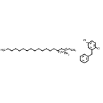 CAS#: 85940-53-0， N-Ethyl-N,N-dimethyl-1-hexadecanaminium 2-benzyl-4-chlorophenolate