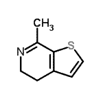 CAS#: 859486-70-7， 7-Methyl-4,5-dihydrothieno[2,3-c]pyridine