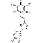 CAS#: 85959-54-2， 5-{[1-(3,4-Dichlorophenyl)-1H-pyrazol-3-yl]diazenyl}-6-hydroxy-1,4-dimethyl-2-oxo-1,2-dihydro-3-pyridinecarbonitrile